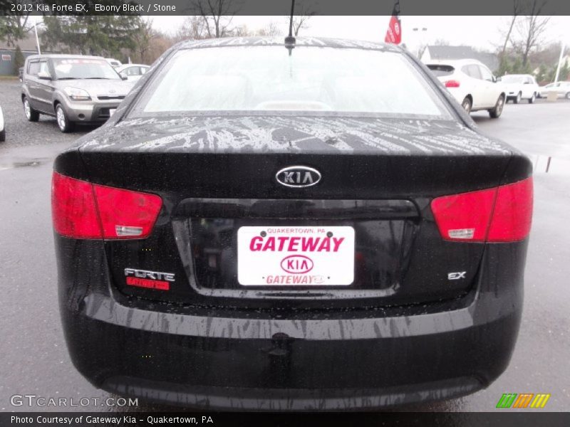 Ebony Black / Stone 2012 Kia Forte EX