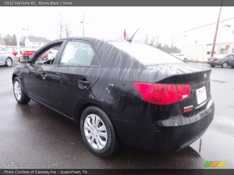 Ebony Black / Stone 2012 Kia Forte EX