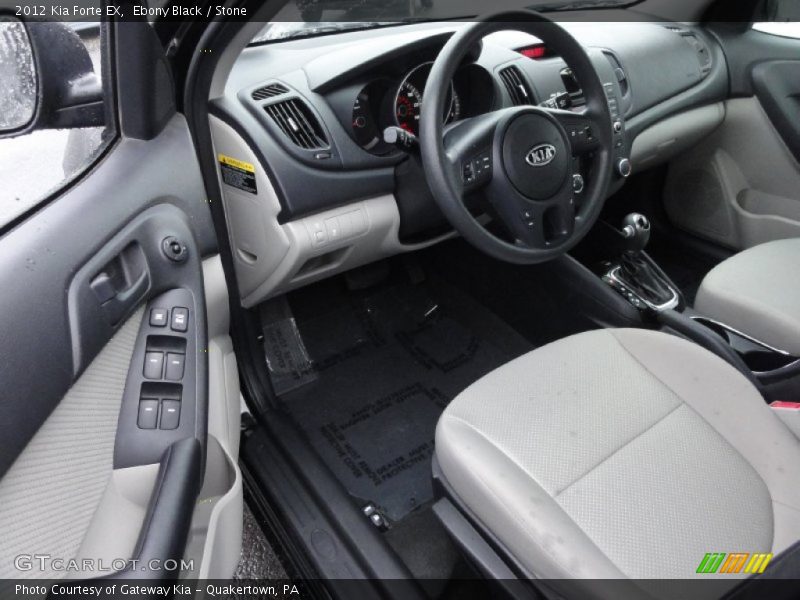 Ebony Black / Stone 2012 Kia Forte EX