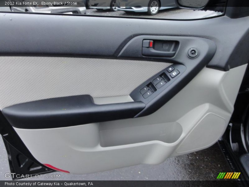Ebony Black / Stone 2012 Kia Forte EX