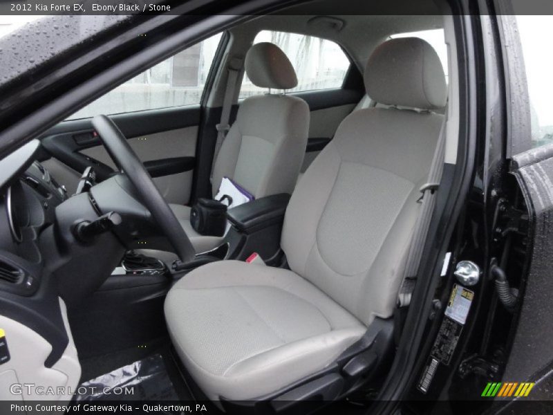 Ebony Black / Stone 2012 Kia Forte EX