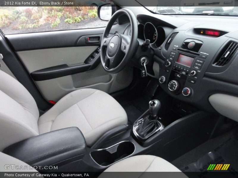 Ebony Black / Stone 2012 Kia Forte EX