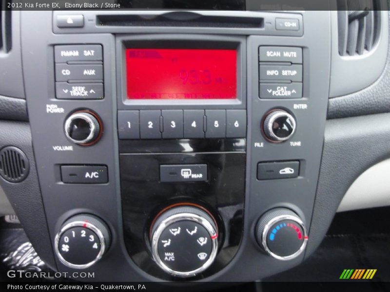 Ebony Black / Stone 2012 Kia Forte EX