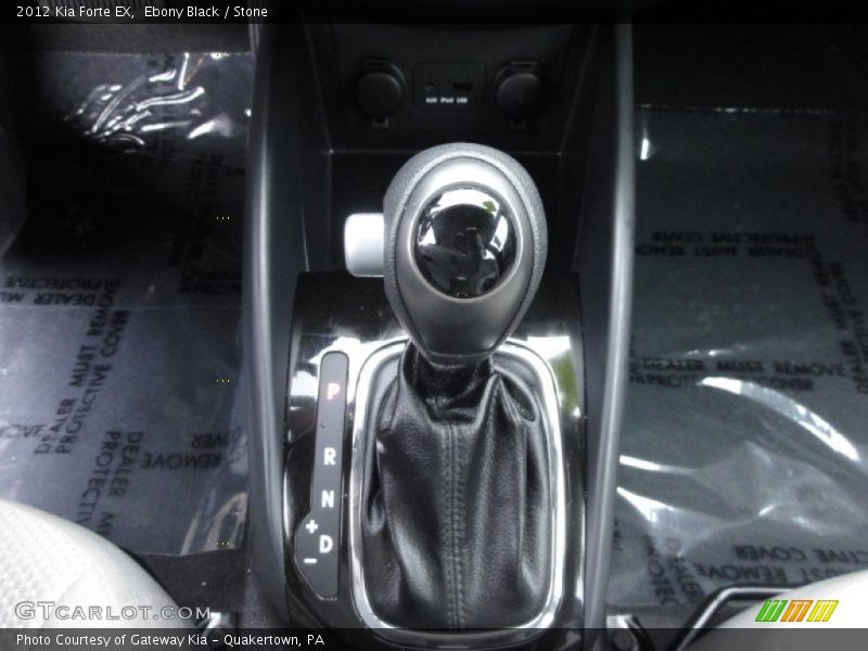 Ebony Black / Stone 2012 Kia Forte EX