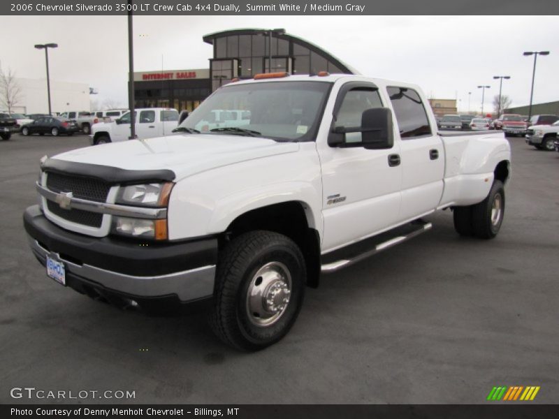 Summit White / Medium Gray 2006 Chevrolet Silverado 3500 LT Crew Cab 4x4 Dually