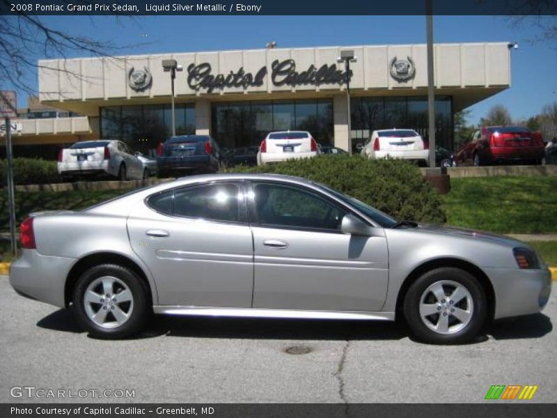 Liquid Silver Metallic / Ebony 2008 Pontiac Grand Prix Sedan