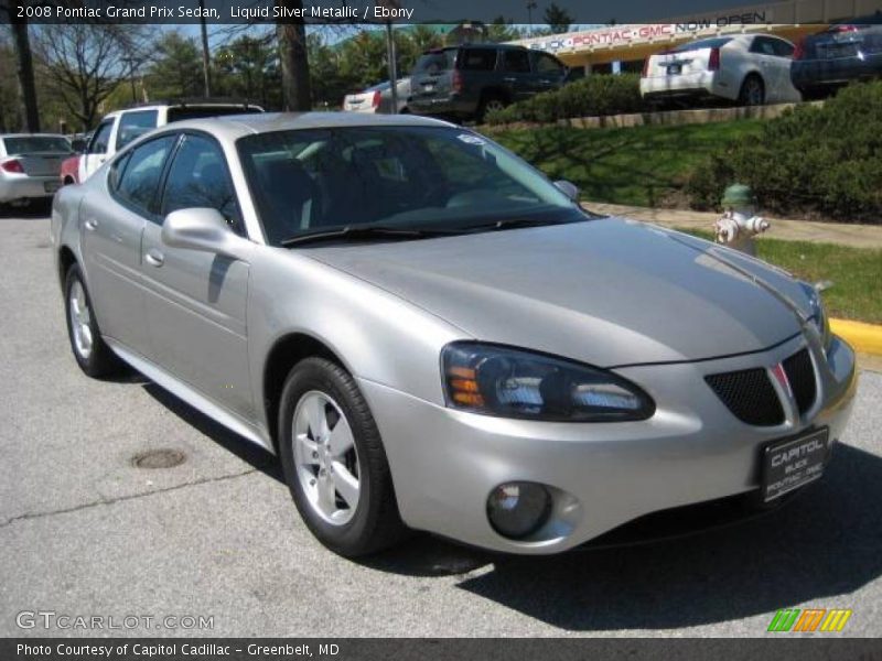 Liquid Silver Metallic / Ebony 2008 Pontiac Grand Prix Sedan