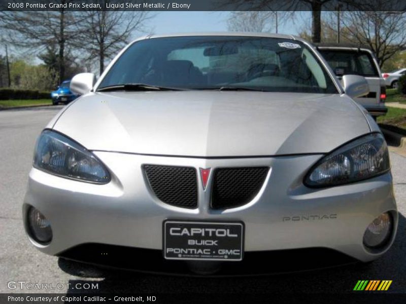 Liquid Silver Metallic / Ebony 2008 Pontiac Grand Prix Sedan