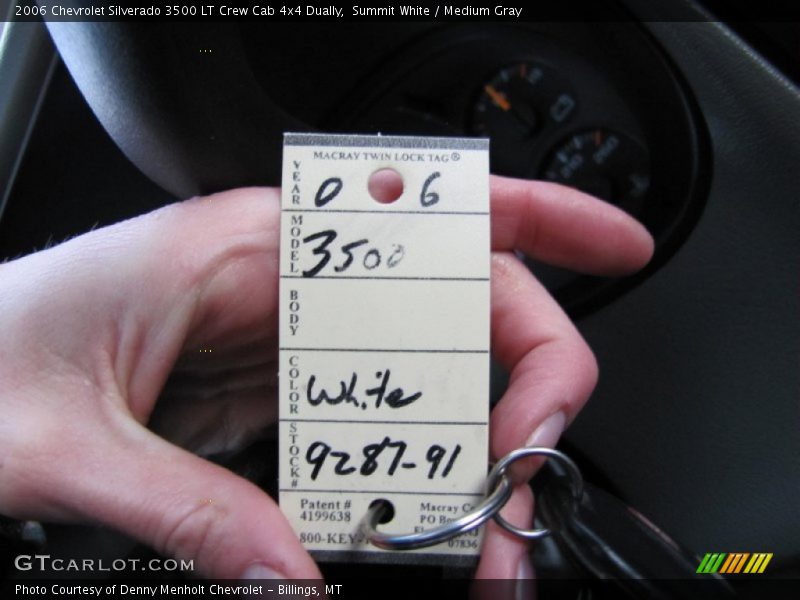 Summit White / Medium Gray 2006 Chevrolet Silverado 3500 LT Crew Cab 4x4 Dually