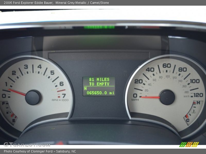 Mineral Grey Metallic / Camel/Stone 2006 Ford Explorer Eddie Bauer