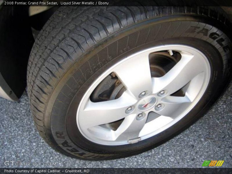 Liquid Silver Metallic / Ebony 2008 Pontiac Grand Prix Sedan