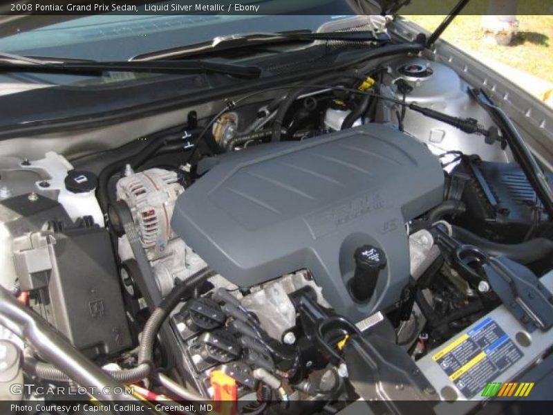 Liquid Silver Metallic / Ebony 2008 Pontiac Grand Prix Sedan