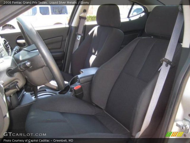 Liquid Silver Metallic / Ebony 2008 Pontiac Grand Prix Sedan
