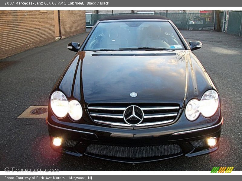 Black / Black 2007 Mercedes-Benz CLK 63 AMG Cabriolet