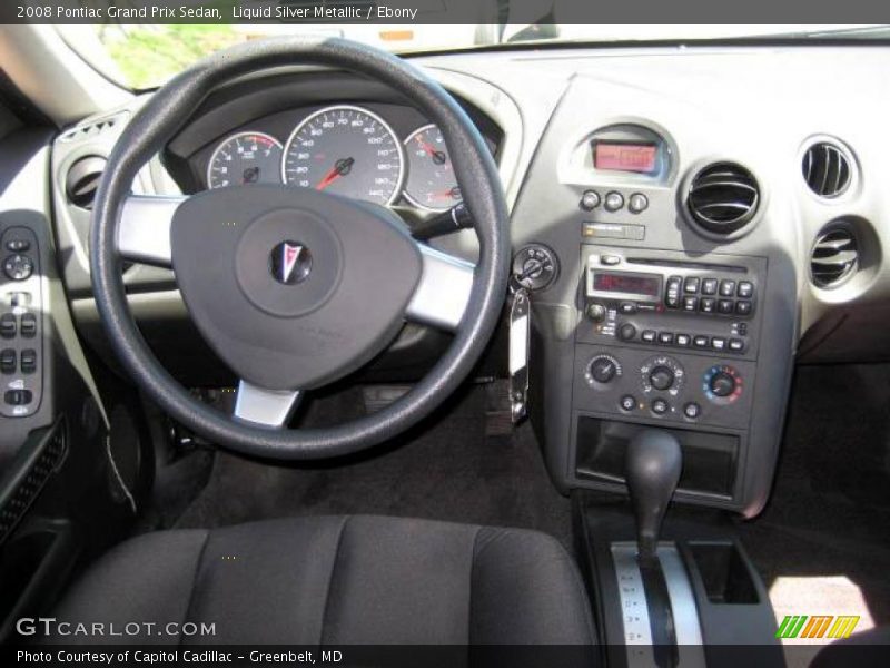 Liquid Silver Metallic / Ebony 2008 Pontiac Grand Prix Sedan