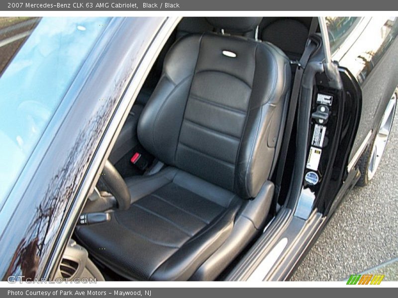 Front Seat of 2007 CLK 63 AMG Cabriolet