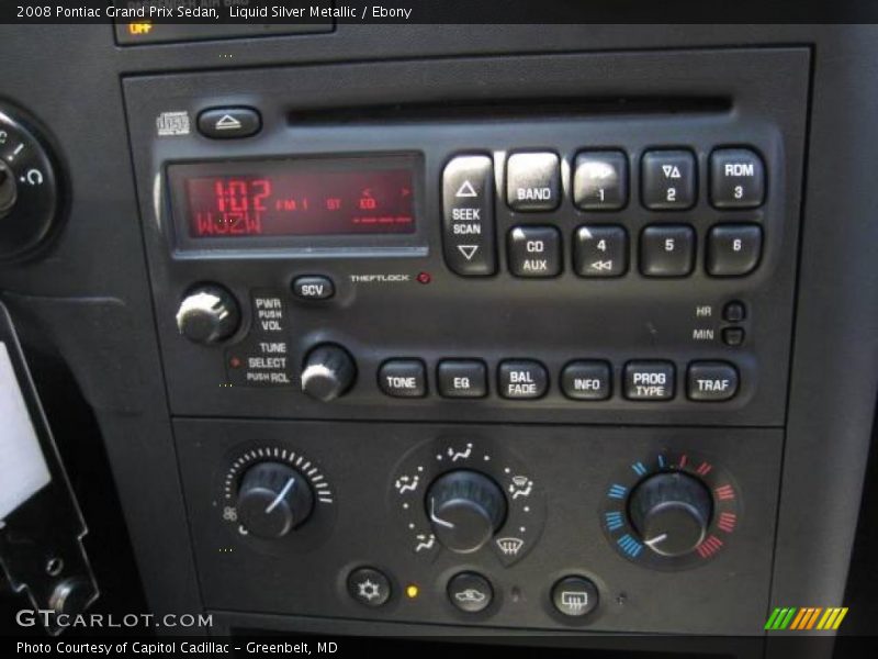 Liquid Silver Metallic / Ebony 2008 Pontiac Grand Prix Sedan