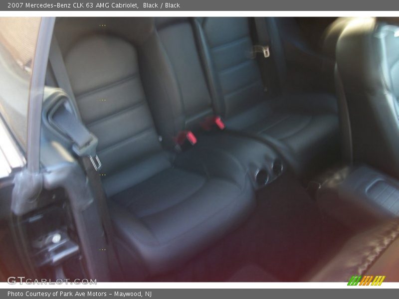Black / Black 2007 Mercedes-Benz CLK 63 AMG Cabriolet