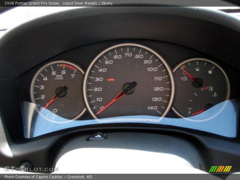 Liquid Silver Metallic / Ebony 2008 Pontiac Grand Prix Sedan