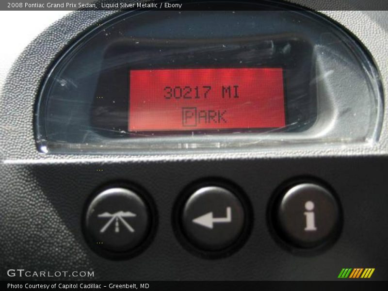 Liquid Silver Metallic / Ebony 2008 Pontiac Grand Prix Sedan