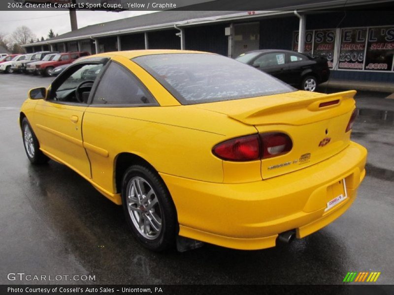 Yellow / Graphite 2002 Chevrolet Cavalier LS Sport Coupe