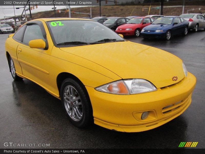 Yellow / Graphite 2002 Chevrolet Cavalier LS Sport Coupe