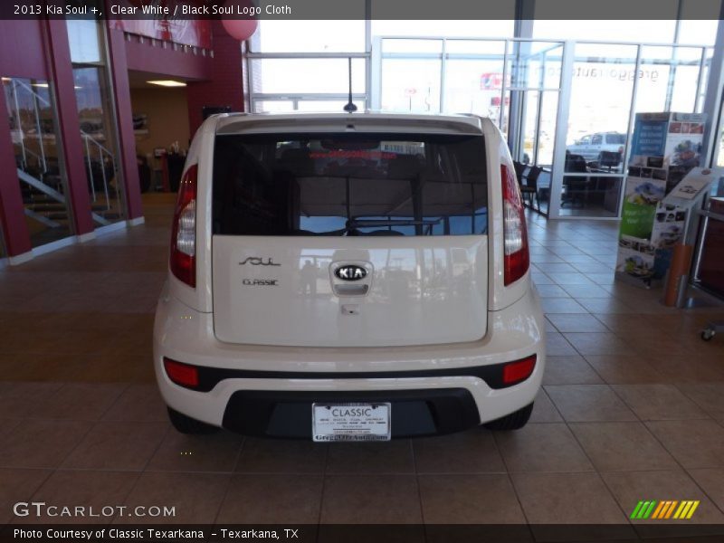 Clear White / Black Soul Logo Cloth 2013 Kia Soul +