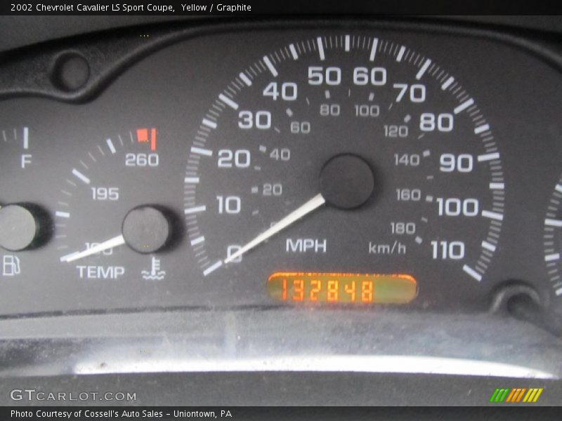 Yellow / Graphite 2002 Chevrolet Cavalier LS Sport Coupe
