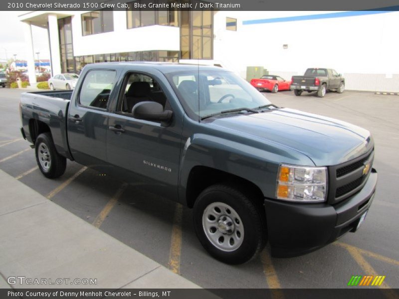 Blue Granite Metallic / Dark Titanium 2010 Chevrolet Silverado 1500 Crew Cab