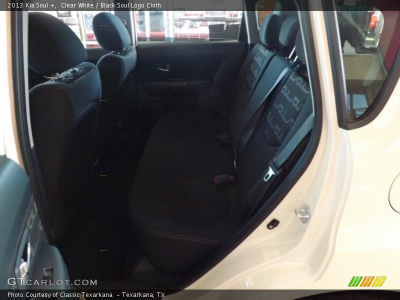 Clear White / Black Soul Logo Cloth 2013 Kia Soul +