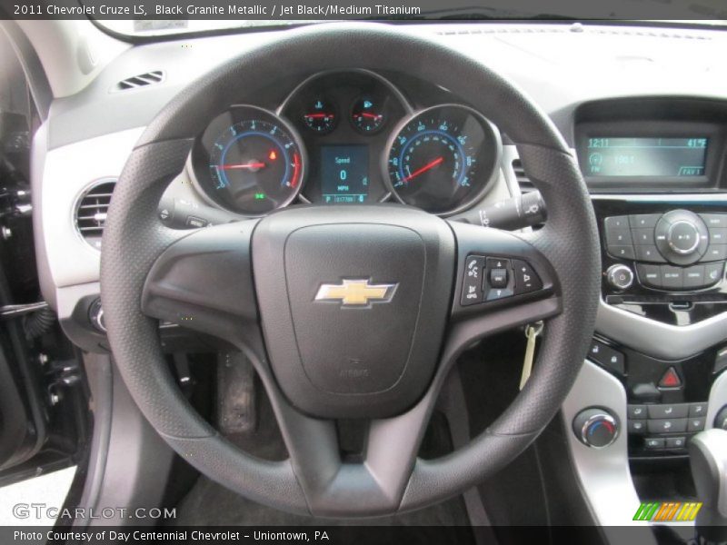 Black Granite Metallic / Jet Black/Medium Titanium 2011 Chevrolet Cruze LS
