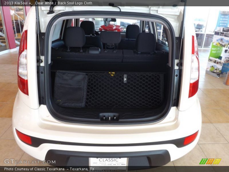 Clear White / Black Soul Logo Cloth 2013 Kia Soul +