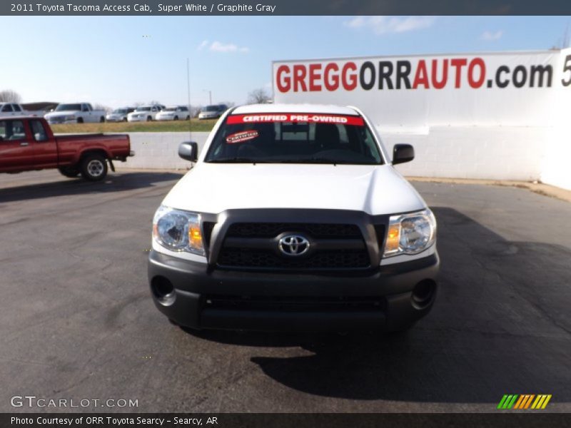 Super White / Graphite Gray 2011 Toyota Tacoma Access Cab