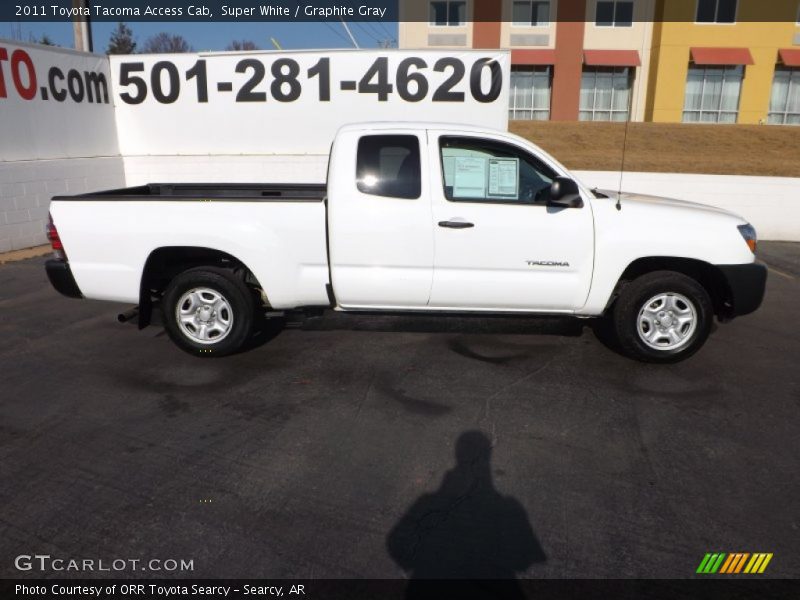 Super White / Graphite Gray 2011 Toyota Tacoma Access Cab