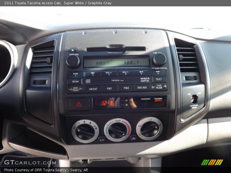 Super White / Graphite Gray 2011 Toyota Tacoma Access Cab