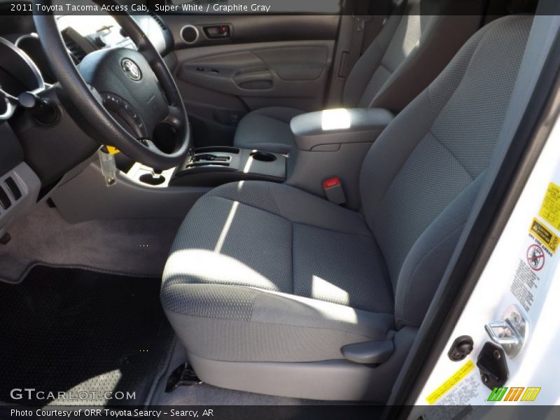 Super White / Graphite Gray 2011 Toyota Tacoma Access Cab