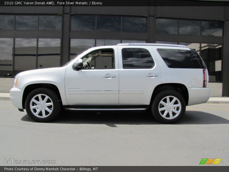 Pure Silver Metallic / Ebony 2010 GMC Yukon Denali AWD