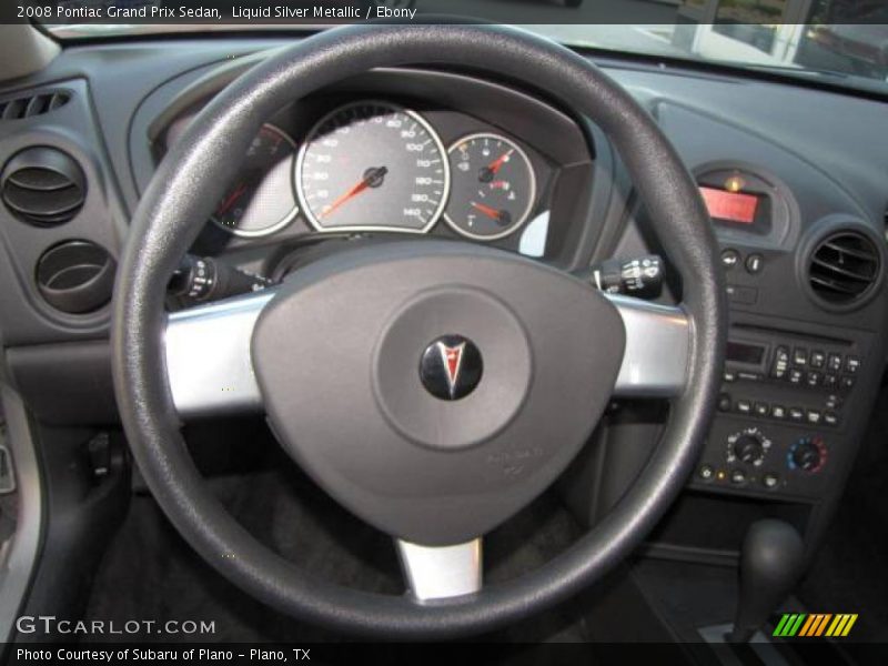 Liquid Silver Metallic / Ebony 2008 Pontiac Grand Prix Sedan