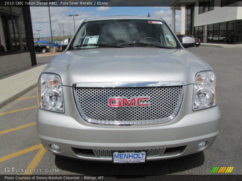 Pure Silver Metallic / Ebony 2010 GMC Yukon Denali AWD