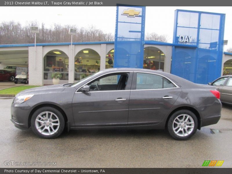 Taupe Gray Metallic / Jet Black 2013 Chevrolet Malibu LT
