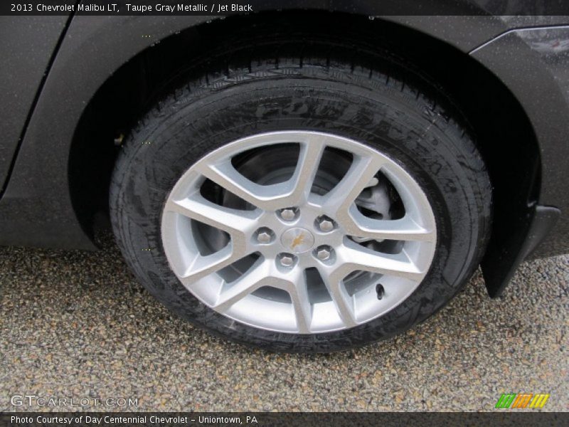 Taupe Gray Metallic / Jet Black 2013 Chevrolet Malibu LT