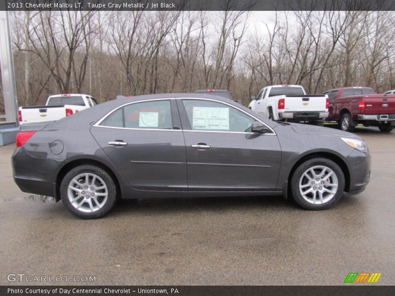 Taupe Gray Metallic / Jet Black 2013 Chevrolet Malibu LT