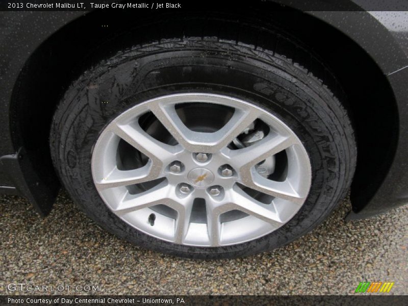 Taupe Gray Metallic / Jet Black 2013 Chevrolet Malibu LT