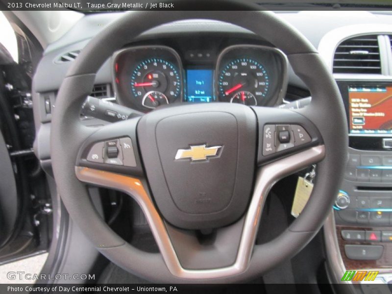 Taupe Gray Metallic / Jet Black 2013 Chevrolet Malibu LT