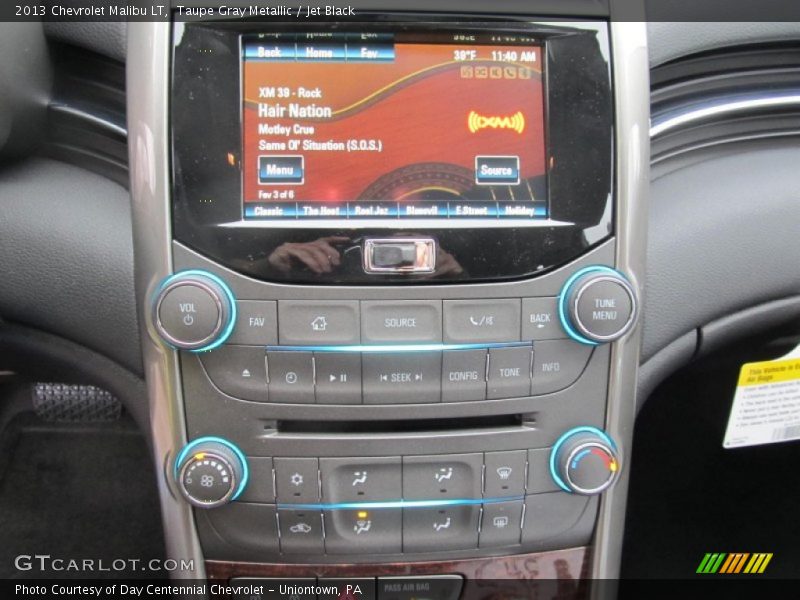 Taupe Gray Metallic / Jet Black 2013 Chevrolet Malibu LT