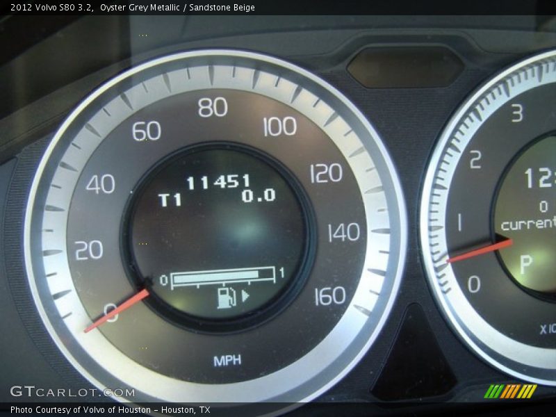 Oyster Grey Metallic / Sandstone Beige 2012 Volvo S80 3.2