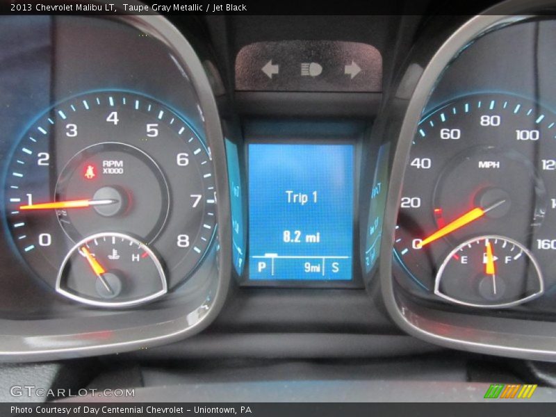 Taupe Gray Metallic / Jet Black 2013 Chevrolet Malibu LT