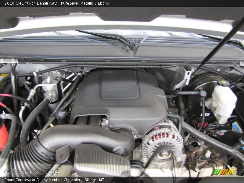 Pure Silver Metallic / Ebony 2010 GMC Yukon Denali AWD