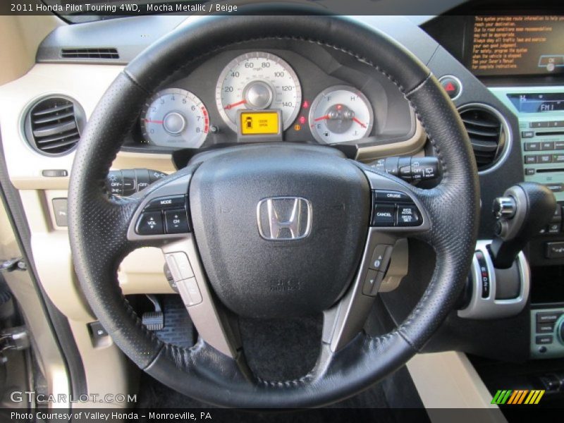 Mocha Metallic / Beige 2011 Honda Pilot Touring 4WD