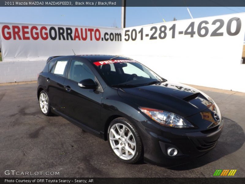 Black Mica / Black/Red 2011 Mazda MAZDA3 MAZDASPEED3